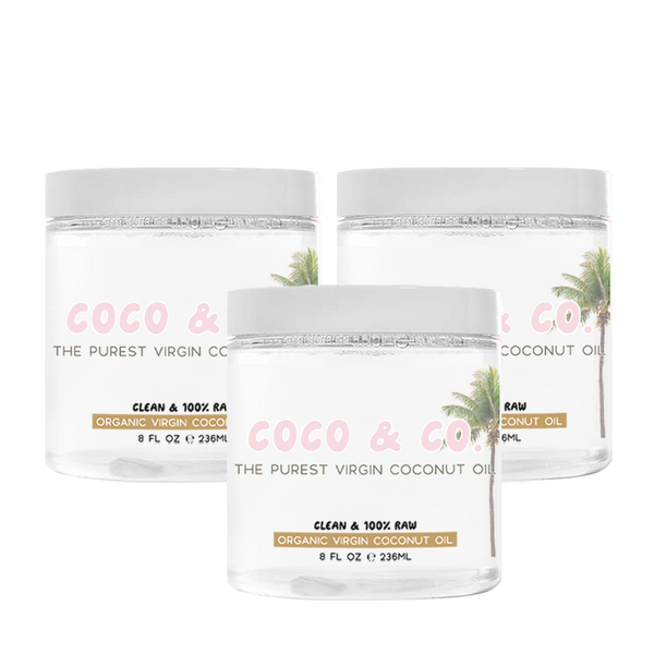 8oz COCO & CO. Organic coconut oil for beauty and cosmetics – COCO